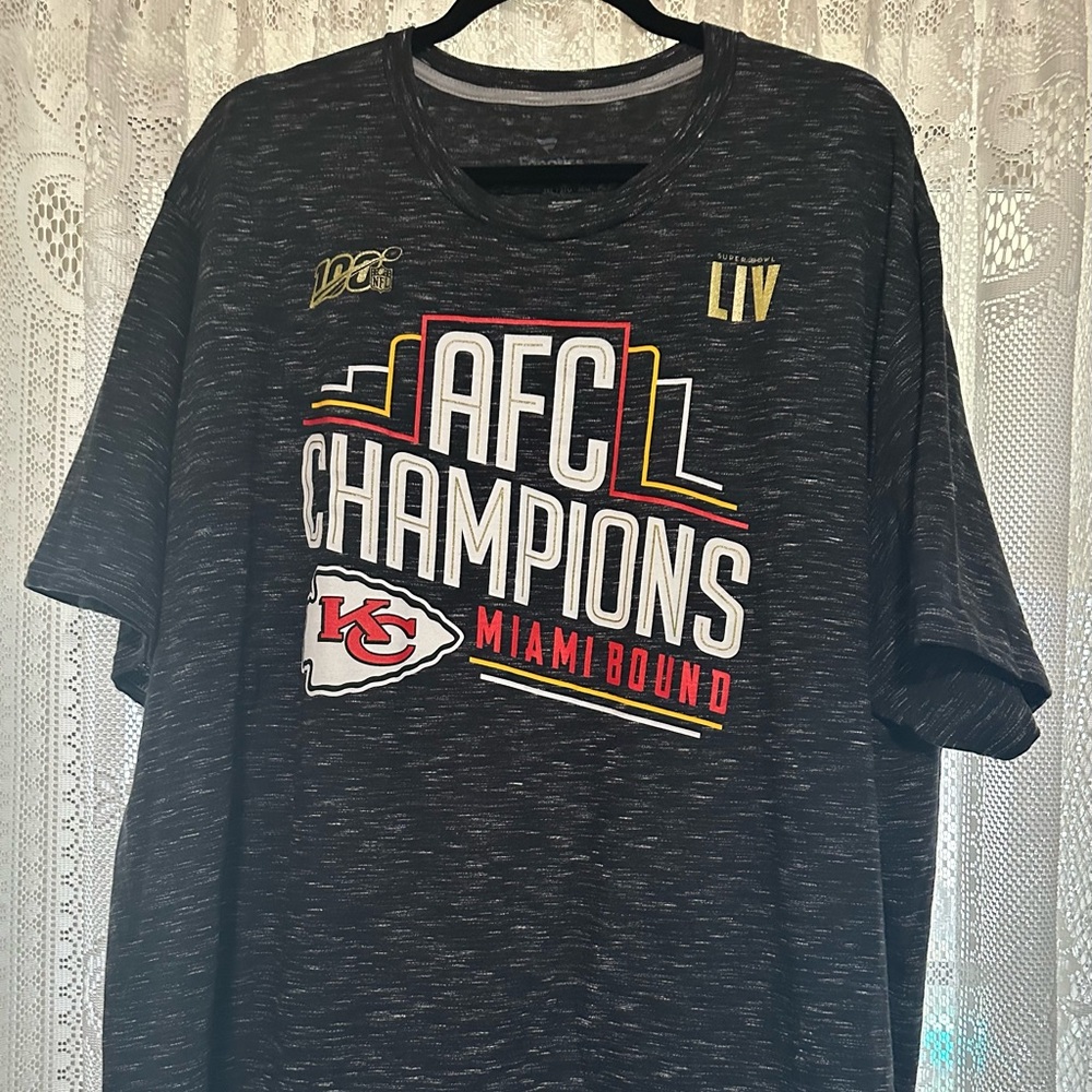 Kansas City Chiefs AFC Champions T-Shirt Fanatics Size 3XL